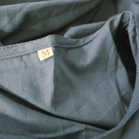 Womens Summer Casual Boho Short Sleeve Crew Neck Empire Waist Midi Dress, Medium - Picture 10 of 10